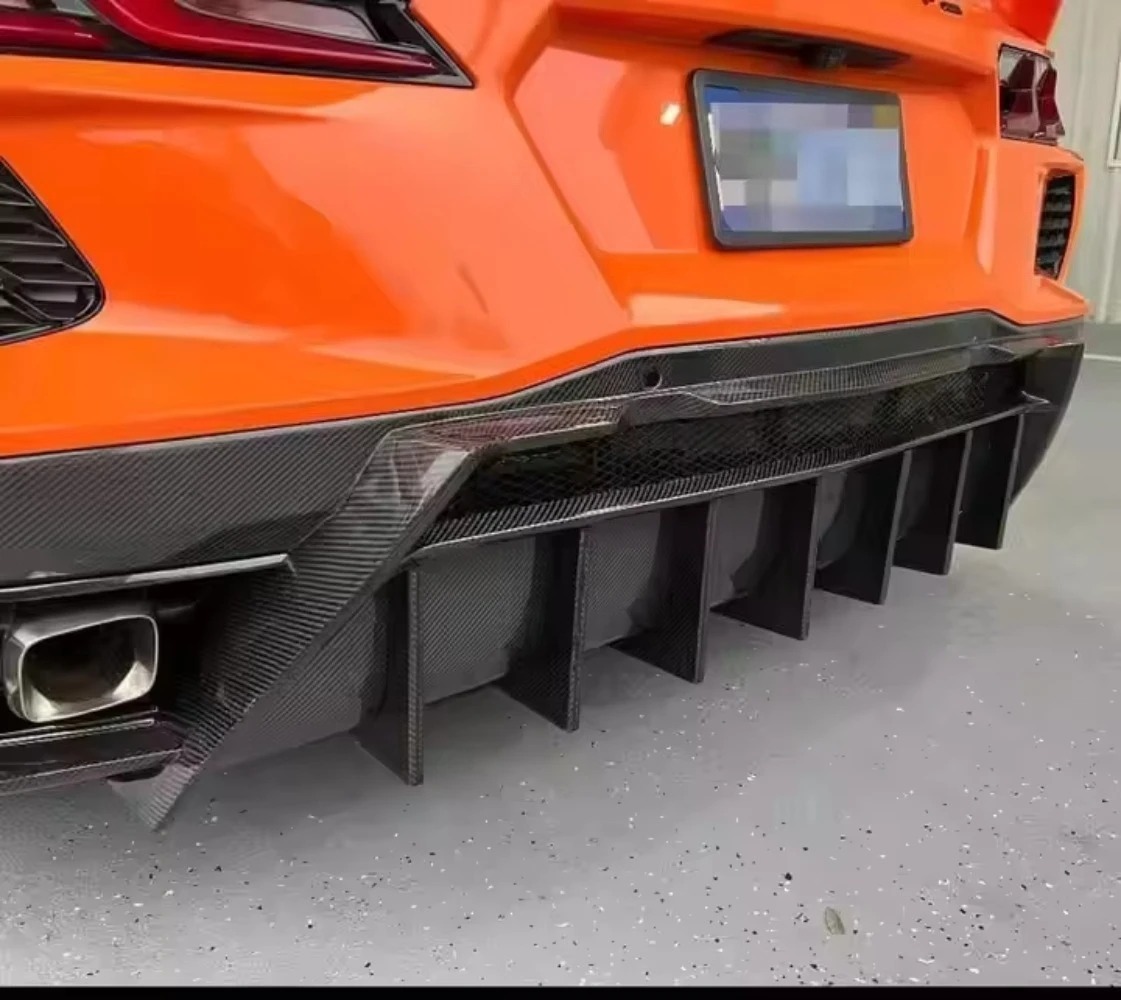 High Quality Fast Delivery Whole Sale Price Carbon Fiber 5VM Style Diffuser Body Kits for Corvette C8